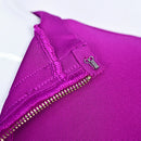 WillBeNice Vintage Office Lady Fuchsia Bandage Dress Fashion Women Long Sleeve Dress Bodycon Zipper Slim Elastic Luxury Dresses