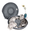 Interactive Round Small Cat Tunnel Nest Felt Kittens Bed House Scratcher Cat Donut Sleeping Pet Toy for Cats