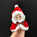 For Labubu 4.0 Pin for Love Clothes Christmas cloak cape with bow hairpin hooded Scarf For Labubu doll outfit Accessories