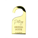 Personalized Wedding Do Not Disturb Door Hangers Bridal Suite Hanging Door Sign Customized Bride Name Party Acrylic Decoration