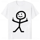 Woman Clothing Middle Finger Funny Frenzy Print Women's T-Shirt Casual Fashion Harajuku Street Cute Trendy Style Comfortable
