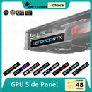 FREEZEMOD GPU Side Panel RTX3090 GTX ROG PC Decoration Video Card Plate Faith Lamp Water Cooler AURA SYNC Liquid Cooling ARGB