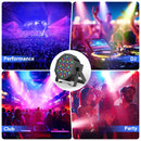 U'King 4PCS 36 LED Par Light with Bag DMX512 RGB LED Stage Flat Par Light Sound Activated Effect for DJ Party Disco Stage Light