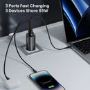 ASOMETECH GaN 65W USB-C Charger | PPS PD QC4.0 for MacBook & Phone