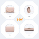 Miss Lulu WOMEN'S Envelope Clutch Evening bag with Chain Elegant handbag for wedding Party and Prom Bridal bag Festive
