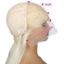 200 Density 613 Blonde Straight 13x4 Transparent Lace Frontal Wig 13x6 HD Lace Front Human Hair Wigs Brazilian For Women