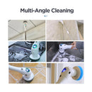New 8-in-1 Electric Cleaning Brush Bathroom Kitchen Brush Cleaning Multifunctional Household Cleaning Brush With LED NightLight