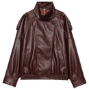 The Rebel Crop | Women's Cropped Leather Bomber Jacket