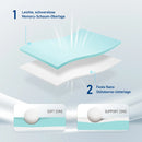 ROYGBIV Mattress Topper with H2/H3 Hardness Gel Topper for Comfort and Pressure Relief, bed Topper 7 cm Height, Versatile