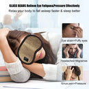 Electric Jade Eye Stone Mask Tourmaline Heating Eye Massager Hot Compress For Eye Muscle Relaxation Relieve Insomnia