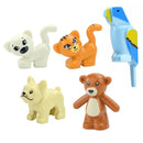 Figures Animal Building Block MOC City Goat Sheep Eagle Owl Panda Parrot Seagull Penguin Zoo Fram Accessories Bricks Toy Gift