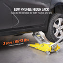 SucceBuy 3T/2T Floor Jack Aluminum Hydraulic Racing Jack Hydraulic Car Jack with Dual Piston Quick Lift Pump for Auto Repaire