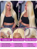 The Blonde Standard | 613 Bone Straight Human Hair Wig with Invisible HD Lace