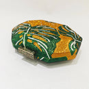 Green Leaf Diamond Evening Bag Gold Crystal Wedding Prom Clutches Formal Lady Rhinetone Chain Shoulder Handbags Party Purse