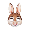 Half Face Rabbit Mask Adult Halloween Animal Head Masks Party Cosplay Mask Easter Carnival Masquerade Accessories Shooting Props