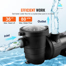 SucceBuy地上水池水泵1HP/1.5HP/2HP单速带滤篮，适用于地上水池、热水浴缸、水疗池，通过UL认证