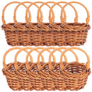 Hanabass Mini Woven Basket Miniature Flower Basket Dollhouse Miniature Flower Basket Small Easter Candy Gift Basket Party Favors