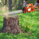 72CC 24 Inch Gas Chainsaw 2-Stroke Portable Gasoline Powered Chain Saw for Wood Cutting Tree Stump Trimming Tool