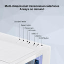 Black MINI Gaming Computer Case MATX Panoramic Side Transparency Without Pillars Support 240 120 WaterCooler Desktop Chassis