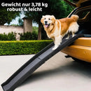 Happy Ride Folding Pet Ramp for Cars, Trucks, & SUVs 156cm Portable for Dogs 90kg with Siderails, Non-Slip- Weighs Only 3.8kg
