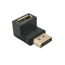 向上向下Displayport适配器 直角DP适配器 8k/60Hz 4K/144Hz 直通 90度角Displayport 1.4转换器