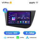 Junsun安卓无线CarPlay车载收音机，适用于西亚特Leon MK2 2005-2012，车载智能系统DSP SWC RDS GPS FM BT