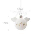 Mini Snow House Pendant, Ceramic Christmas Gift, Small Decoration