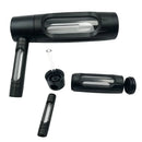 Portable Mini Dry Burning Tobacco Pipe Aluminum Alloy&Glass Hookah Smoking Accessories Gifts