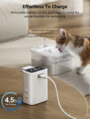 The DownyPaws | 2.5L Wireless Smart Cat Water Fountain with Motion Sensor