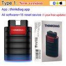 THINKCAR Thinkdiag OBD2 Scanner Bluetooth All System 16 Reset Service Car Diagnostic Tool Active Test ECU Coding 1 Year Free