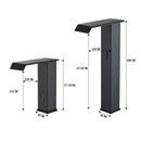 Smart Sensor Bathroom Basin Faucet Intelligent Black Automatic Sense Brass Cold Hot Water Mixer Waterfall Crane Deck Mount