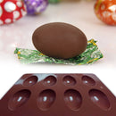 3D Easter Egg Shape Chocolate Silicone Mold 8 Cavity Cake Mould DIY Dinosaur Egg Baking Mould Pastry Fondant Molds Soap Mold