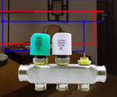 230V NO NC electric thermal actuator valve head for thermostat manifold underfloor heating radiator normally opened closed