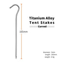 The Ground Anchor | Ultralight 3.0mm Titanium Alloy Tent Stakes for Backcountry Camping