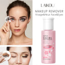 LAIKOU 便携卸妆液 睫毛清洁液 唇眼温和护理 旅行卸妆水 护肤品 100ml
