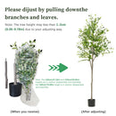 Artificial Olive Tree 4/5/6 FT Tall Artificial Plant With Fruit Halloween Christmas Decorations Olive Tree with Pot Room Decor