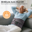 Cordless Hot Waist Belt Massager Lower Back Support Lumbar Protector Back Heated Vibration Massage Waist Brace Relief Pressure