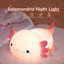 Silicone LED Axolotl  Night Light animallamp Touch Sensor Axolotl Night Lamp Children Kid Bedside Bedroom Decor Birthday Gifts