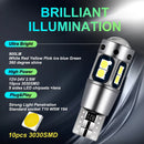 2/4件W5W T10 LED Canbus灯泡 白色冰蓝色 适用于汽车阅读灯 后备箱灯 驻车灯 无错误 12V