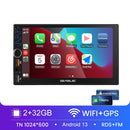 7英寸车载收音机 2 Din Android 13 Carplay Android Auto 通用汽车多媒体播放器 汽车收音机高清触摸屏调频蓝牙