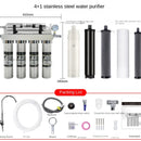 Stainless Steel Household Kitchen Direct Drinking Water Purifier Tap Water Faucet Filter Level 5 Ultrafiltration Water Filter