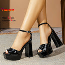 The Obsidian Apex | 120mm Platform Block Heels
