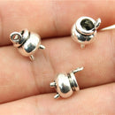 WYSIWYG 10pcs 3 Colors Halloween Witch Cauldron Cooking Pot Censer Charm Metal Charms For Jewelry Making 9x12mm