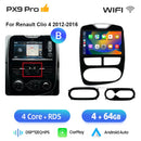 AWESAFE PX9 车载收音机 适用于 雷诺 Clio 4 2012-2019 无线 Carplay 屏幕 安卓自动立体声 GPS 导航 FM RDS BT SWC