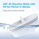 Waterdrop 200-Gallon Long-Life 10-Cup Water Filter Pitcher with 1 Filter, NSF Certified, Reduces Chlorine, BPA Free, Blue