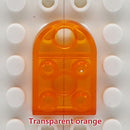 50pcs DIY Building Blocks 3176 Brick Heart Necklace/Key Ring Toys 2x 3 Heart-shaped Multicolor Educational Toy Gift for Children