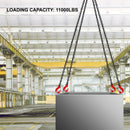 SucceBuy Lifting Chain Sling Lifts 5Tonne 1.5M 3M 4M X 5/16 Inch Heavy Duty With 4 Legs Grade Hooks and Adjuster G80 Alloy Steel
