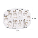 Easter Rabbit Radish Silicone Mold Sugarcraft Chocolate Cupcake Baking Mold Fondant Cake Decorating Tools