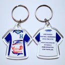 100Pcs Acryl Fotolijst Sleutelhanger Clear Foto Insert Blank Sleutelhangers Met Split Ring Foto Snap-In