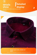 Men's Long-Sleeved Shirt Thickened Warm 7XL8XL Plus Size Autumn/Winter Casual No-Ironing Comfortable Double-Sided Fleece Top